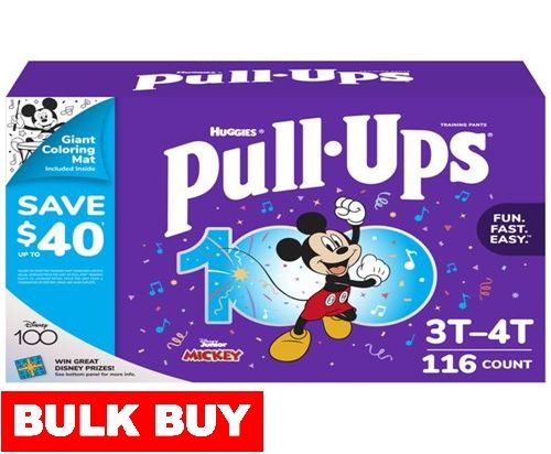 Huggies pull store ups size 4