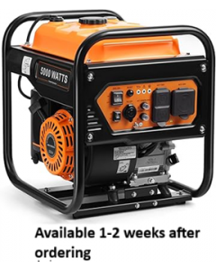 [Available 1-2 weeks after ordering] 5000W Inverter Generator Gas Powered, Open Frame Generator, Portable Outdoor Power Equipment, Emergency Home Backup