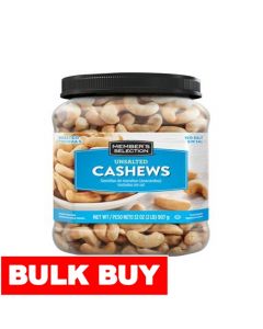 Selection Roasted Unsalted Cashews 907 g / 32 oz