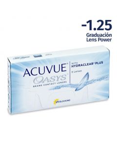 Acuvue Oasys -1.25 Esferico Contact Lenses 6 Units