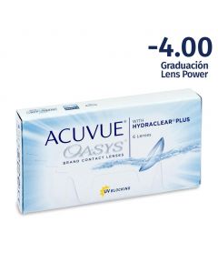Acuvue Oasys -4.00 Esferico Contact Lenses 6 Units