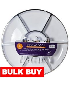 Innovations Dips and Chips Plates Set 3 Pieces