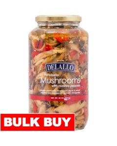 DeLallo Organic Mushrooms with Red Peppers 907 g / 32 oz