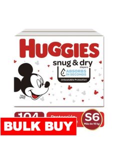 Huggies Snug & Dry Diapers Size 6 / 104 Units