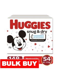 Huggies Snug & Dry Diapers Size 4 / 148 Units