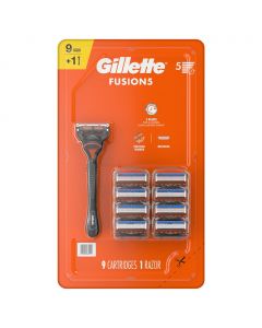 Gillette-Fusion5-Shaving-Handle-9-Cartridges