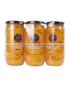 Zalea Gourmet Sliced Peaches in Light Syrup 3 Units / 680 g / 24 oz