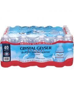 Crystal Geyser Alpine Spring Water 40 Units / 500 mL / 16.9 oz