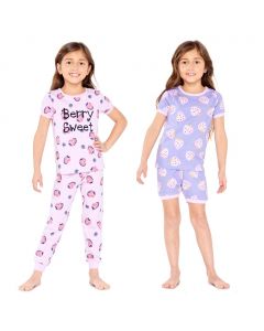 PL Sleep Girls' Pajamas Set of 2 / 4 Pieces