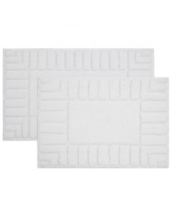 Lucky Brand Bath Rug with Non-Skid TPR Backing 2 Units