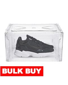 AGBOX Set of 4 Premium Stackable Shoe Racks with Magnetic Closure