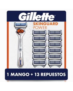 Gillette Skinguard Power 1 Shaver + 13 Refills