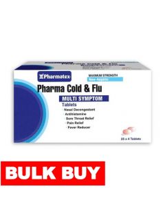 Pharmatex Flu and Cold Multi-symptom Antihistamine 100 Tablets