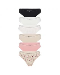 ’s Selection Women's Size XL High-Cut and Bikini Panties 6 Units