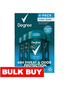 Degree Cool Rush Antiperspirant Deodorant for Men 4 Units / 76 g / 2.7 oz