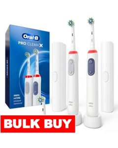 Oral B Pro Clean X Rechargeable Electric Brush 2 Units
