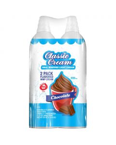 Classic Cream Chocolate Whipped Cream 2 Units / 368 g / 13 oz