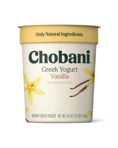 Chobani Greek Yogurt Vanilla 1.13 kg / 40 oz