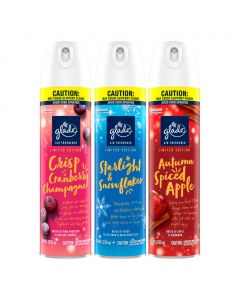 Glade Holiday Festive Fragrance Spray Air Fresheners 3 Units / 226 g / 8 oz