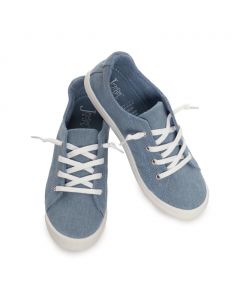 Jezebel White Lace-Up Sneakers for Women
