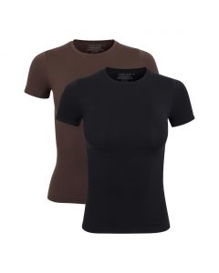 Nearly Nude Soft Fabric T-Shirt for Woman 2 Units