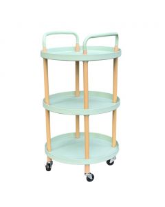 Round Multi-Purpose 3-Tier Organizer Cart