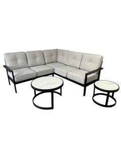 Selection Sectional Furniture with Two Tables Set