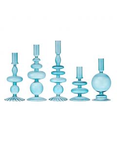 Mikasa Home Accents Retro Style Candle Holder Set 5 Pieces