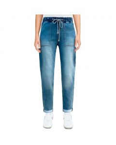 Leo and Nicole Women's Denim Jogger Pants