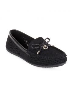 Gloria Vanderbilt Women's Woven Loafers with Bow and Ornament