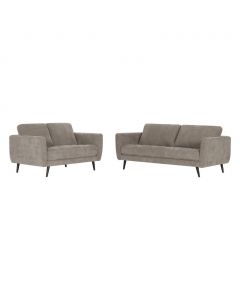 Apricot Sofa Set with High-Density Foam Seats