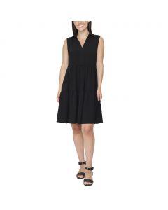 Nicole Miller Women's Sleeveless Dress with V-Neck