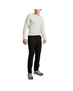 Weatherproof Vintage Men's Black Pants with Flexible Waistband