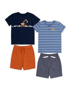 Pekkle Elastic Waistband Set for Boys 4 Pieces