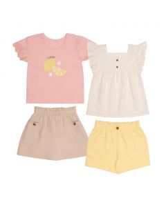 Pekkle Girl's Set 4 Pieces