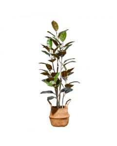 Artificial Plant with Rattan Pot