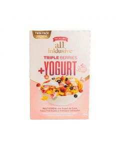 All Inklusive Triple Berries and Strawberry Yogurt Cereal 2 Units / 500 g