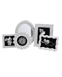Melannco Mirror and Frame Set 5 Units