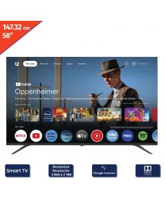 JVC 147 cm / 58” Inches Television Frameless Smart 4K UHD Google LT-58KM548