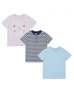 Pekkle Cotton T-Shirt for Boys 3 Pieces