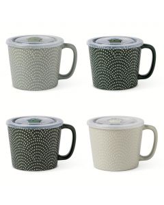 Manna Set of Mugs with Lid 4 Units