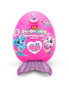 Rainbocorns Egg-Shaped Toy with Mermaid-Themed Plush and Animals with Included Accessories