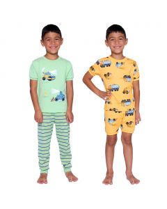 PL Sleep Cotton Pajama Set for Boys 4 Pieces