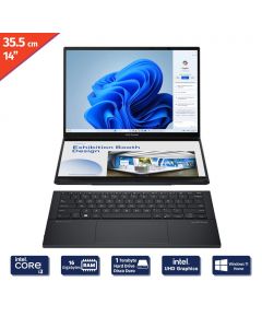 Asus Zenbook Laptop Dual Screen 35.56 cm / 14” Intel Ultra 7 RAM 16 Gigabytes