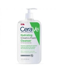 CeraVe Facial Cleansing Cream to Moisturizing Foam 355 mL / 12 oz
