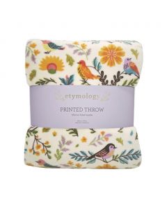 Etymology Soft Polyester Printed Blanket 152 cm x 177 cm / 60“ x 70”