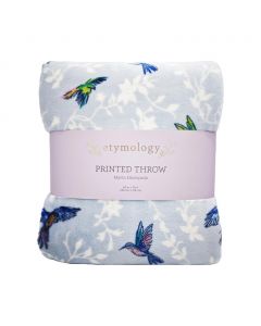 Etymology Soft Polyester Printed Blanket 152 cm x 177 cm / 60“ x 70”
