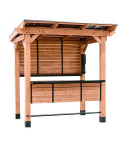 Backyard Discovery Cedar Outdoor Bar with Electrical Outlets