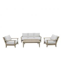 Selection Outdoor Living Room Set with Table 4 Pieces