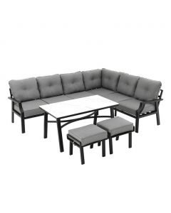 Selection Aluminum Corner Sofa Set 4 Piece